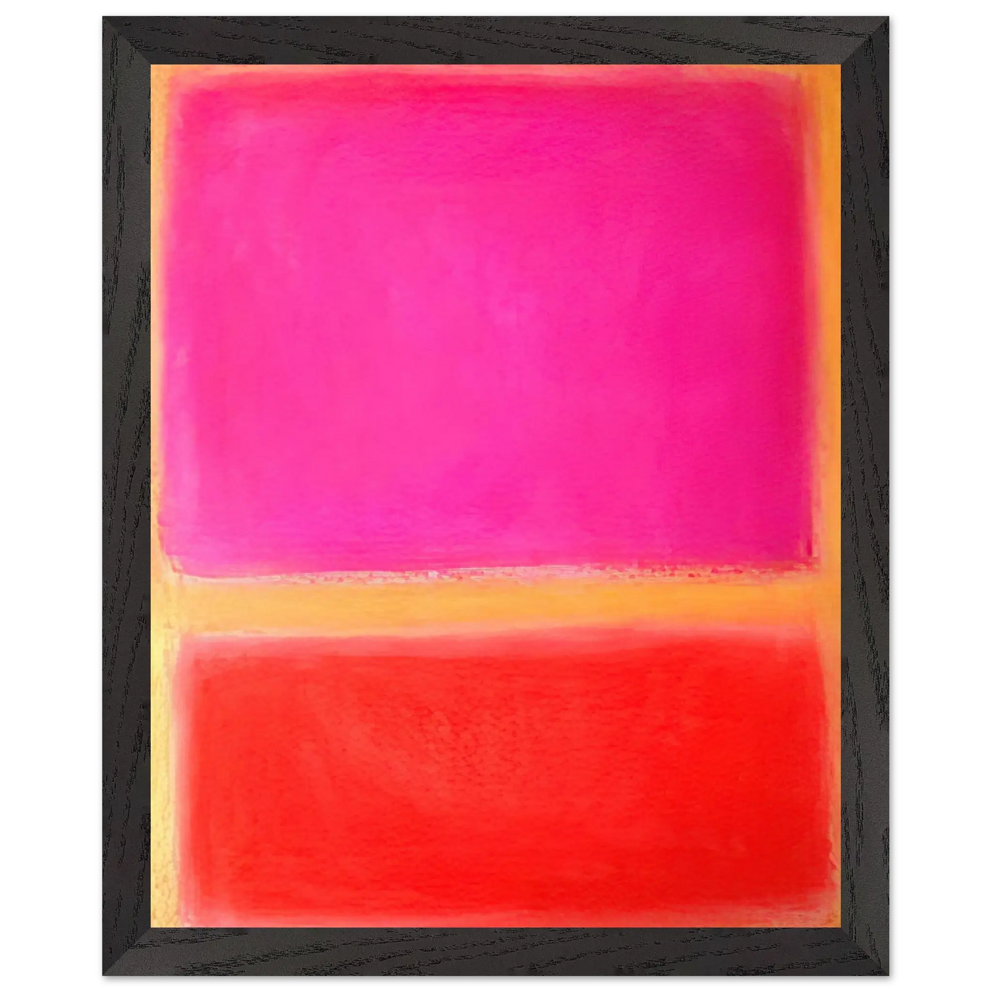 Helen Frankenthaler - Untitled - Color Field Painting Wall art - 45x60 cm / 18x24 inches - Premium Wooden Framed Poster With Fine Art Paper - Wood frame