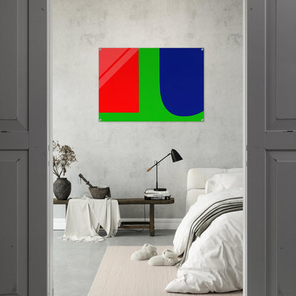 Red Blue Green - Ellsworth Kelly Acrylic Print - 70x100 cm / 28x40″ inches