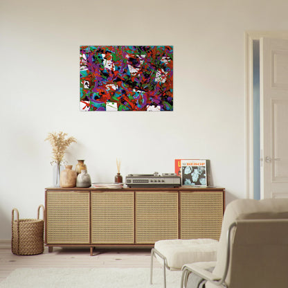 Untitled  SFP94-23  SF94-036  - Sam Francis Brushed Aluminum Print - 70x100 cm / 28x40 inches | Sam Francis Aluminum Print | Sam Francis Prints
