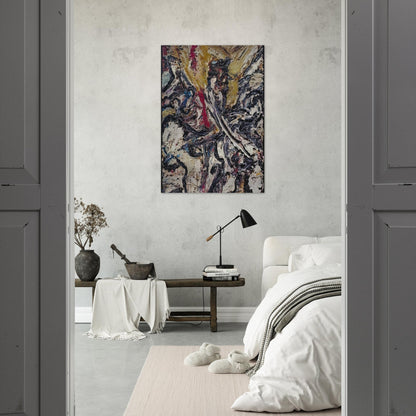 STUDY AFTER TITIAN II - Frank Auerbach Brushed Aluminum Print - 70x100 cm / 28x40 inches | Frank Auerbach Aluminum Print | Frank Auerbach Prints