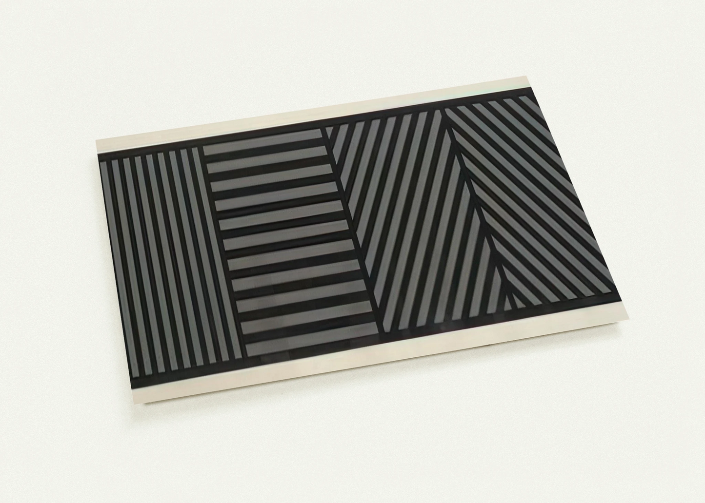 Bands of Lines One Inch Wide in Four Directions in Black and Gray By Sol LeWitt Pack of 10 Post Cards | Sol LeWitt Post Cards | A6 (10.5 x 14.8 cm) - 4.1 x 5.8 inches