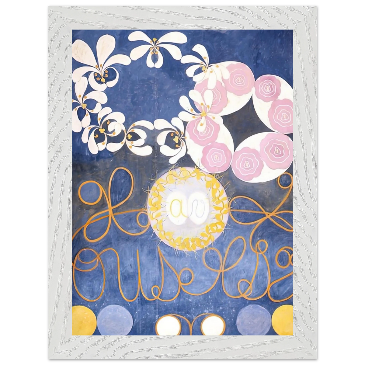 Hilma af Klint - THE TEN LARGEST 1907 Wall art - 45x60 cm / 18x24 inches - Premium Wooden Framed Poster With Fine Art Paper - Wood frame