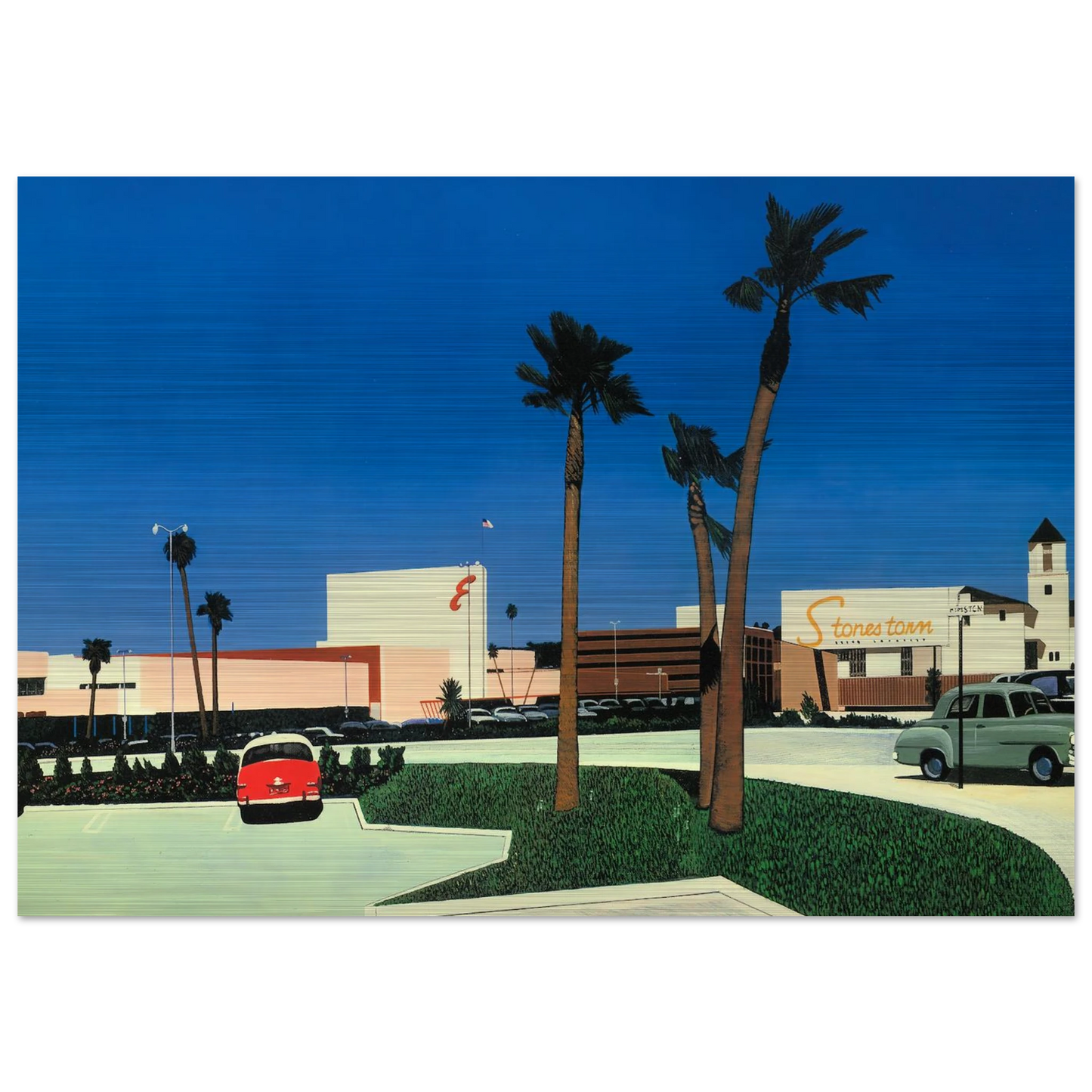In the beginning Stonestown - Hiroshi Nagai Brushed Aluminum Print - 70x100 cm / 28x40 inches | Hiroshi Nagai Aluminum Print | Hiroshi Nagai Prints