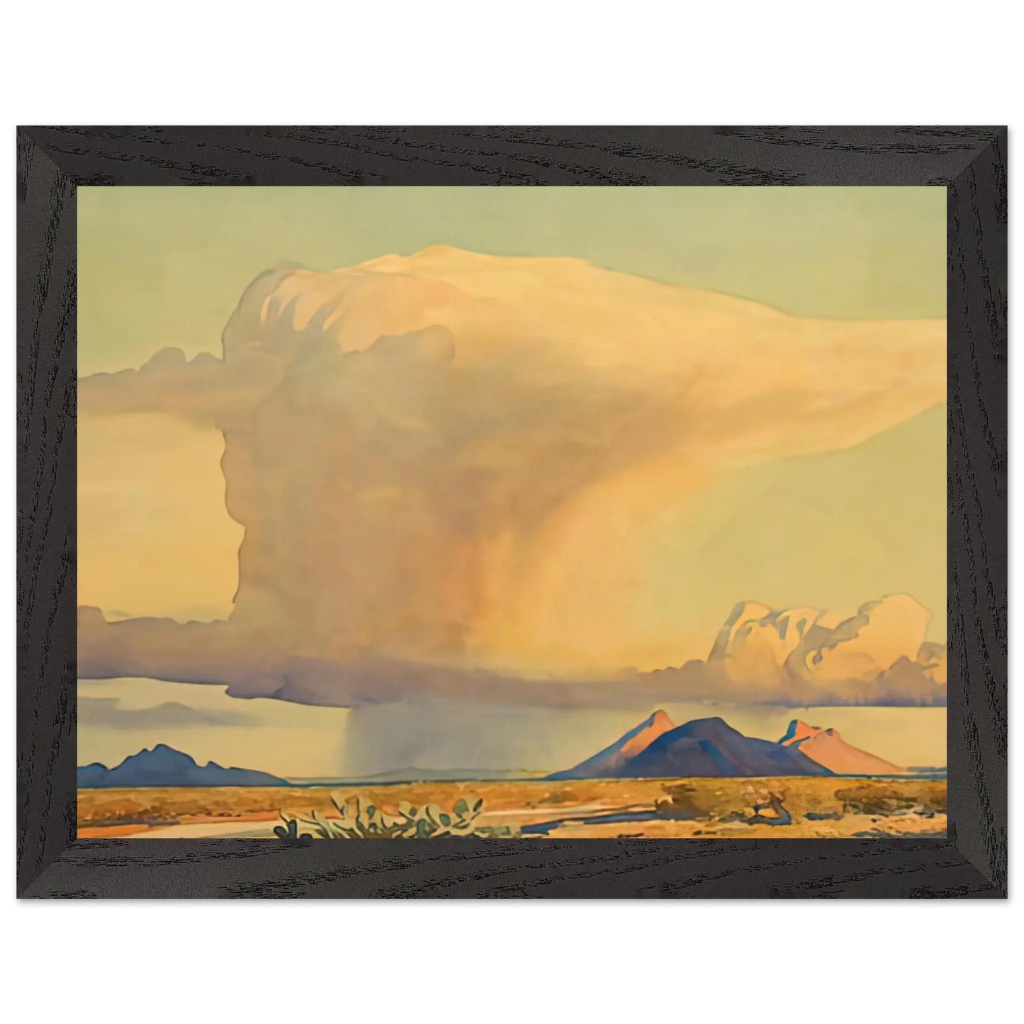 Maynard Dixon - DROUGHT AND DOWNPOUR 1944 Wall art - A1 (59.4 x 84.1  cm) - Fine Art Poster - -