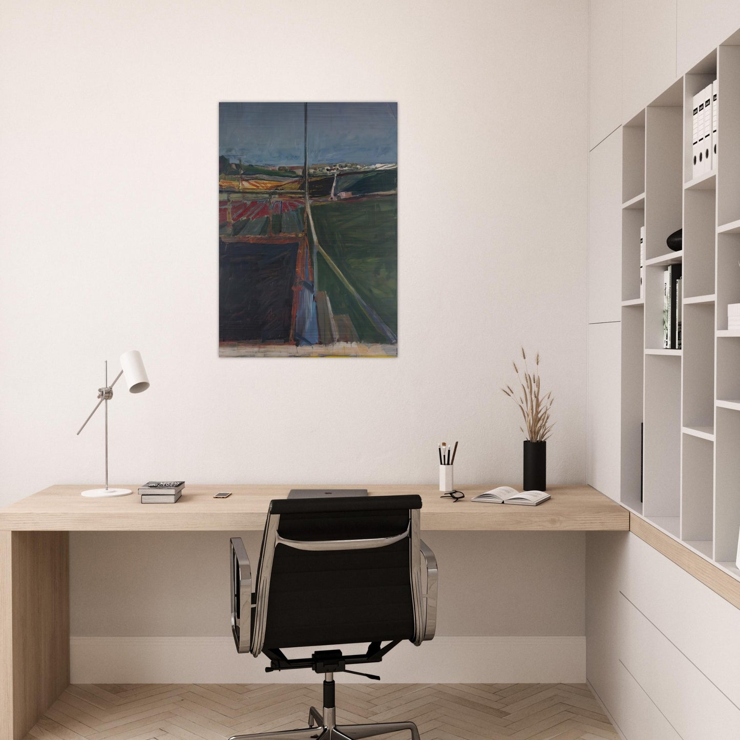 View from the Porch - Richard Diebenkorn Brushed Aluminum Print - 70x100 cm / 28x40 inches | Richard Diebenkorn Aluminum Print | Richard Diebenkorn Prints