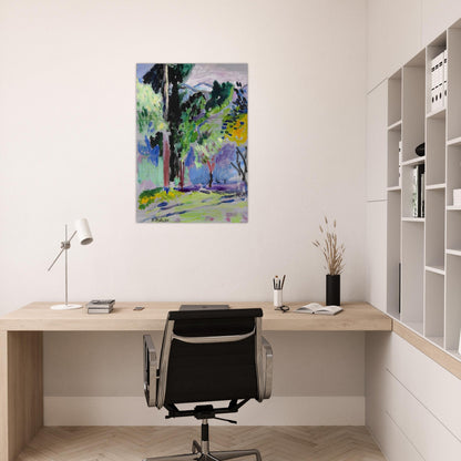 PAYSAGE A COLLIOURE 1905 - Henri Matisse Brushed Aluminum Print - 70x100 cm / 28x40 inches | Henri Matisse Aluminum Print | Henri Matisse Prints