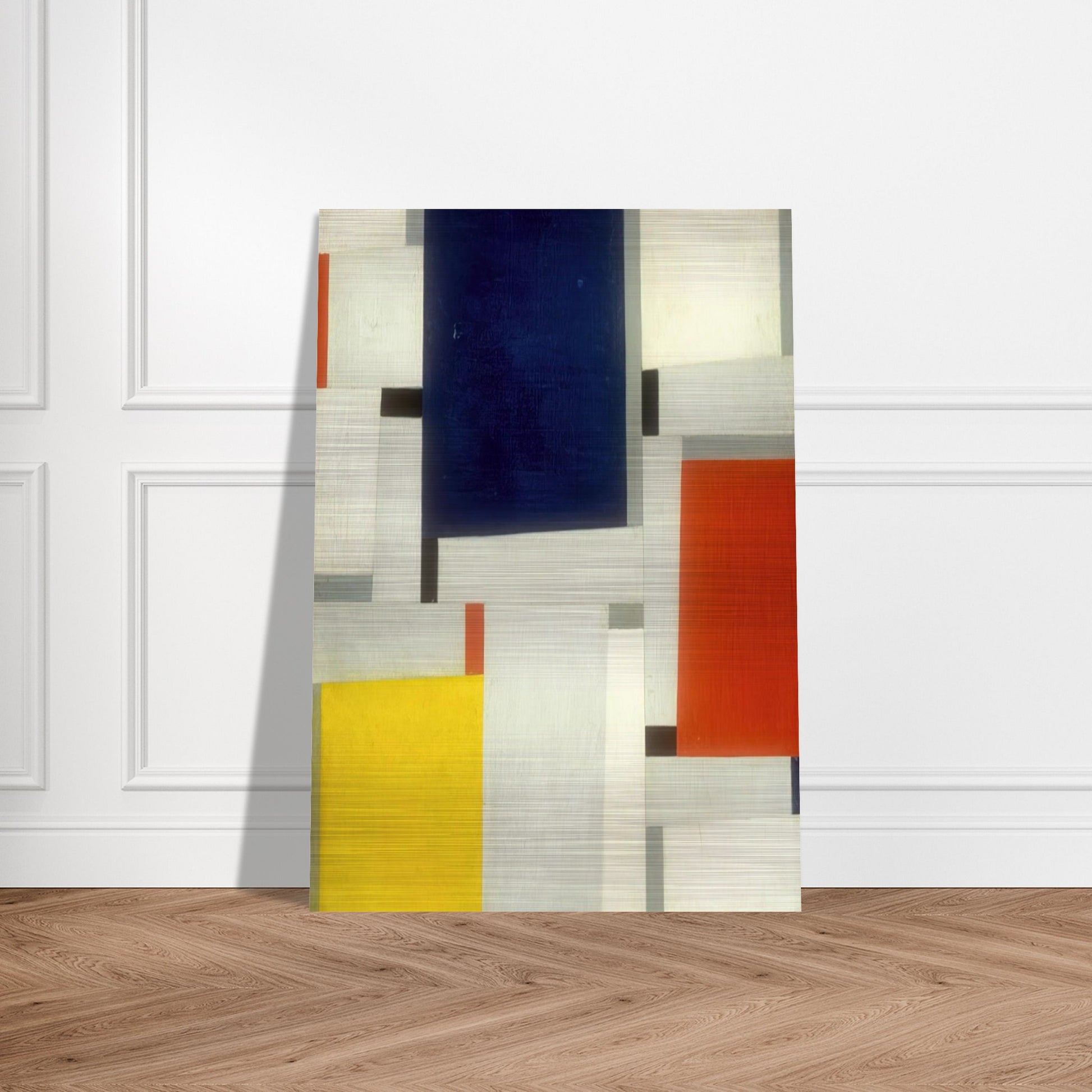 Relational Painting #64 - 1953 - Fritz Glarner Brushed Aluminum Print - 70x100 cm / 28x40 inches | Fritz Glarner Aluminum Print | Fritz Glarner Prints