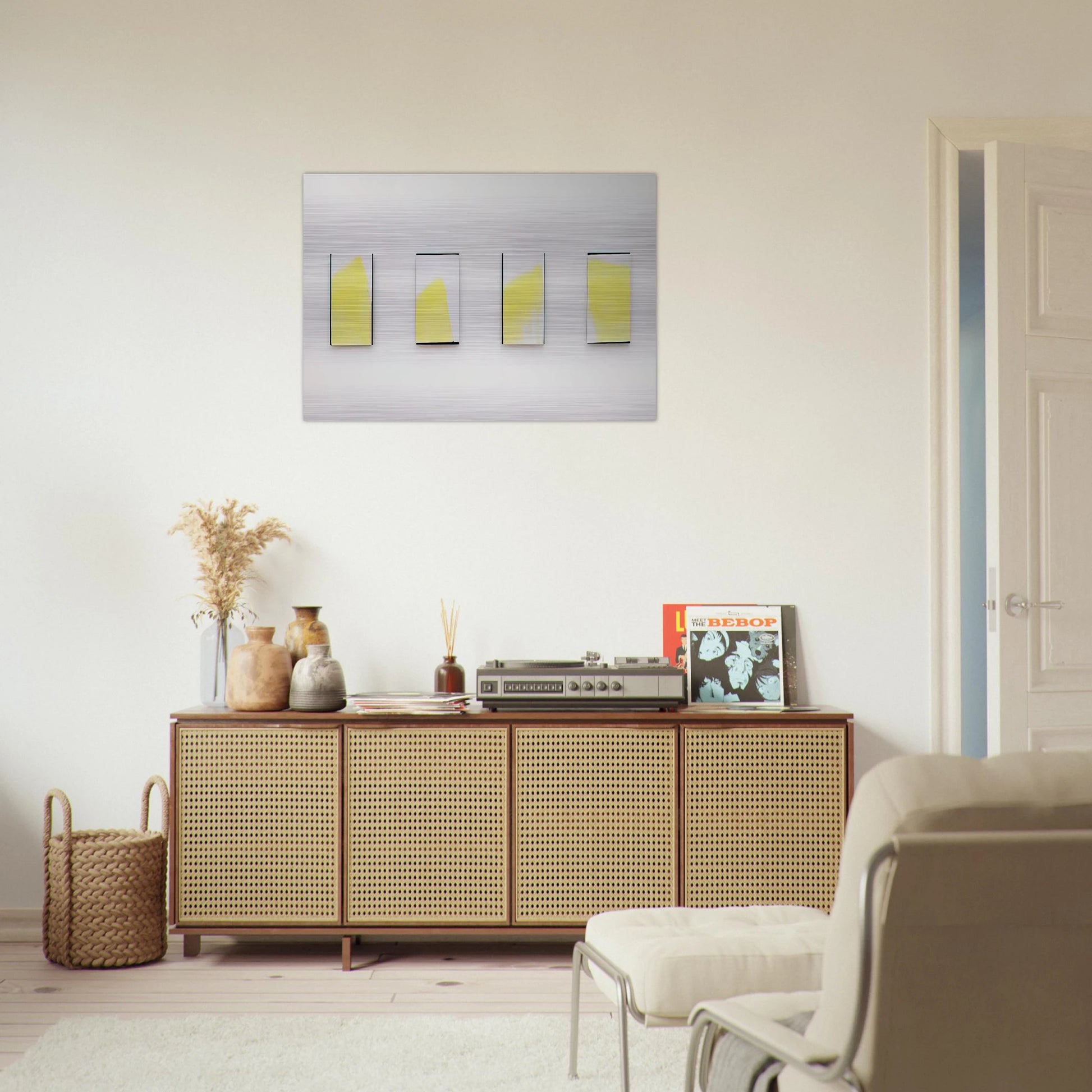 Ohne Titel - 1977 - Blinky Palermo Brushed Aluminum Print - 70x100 cm / 28x40 inches | Blinky Palermo Aluminum Print | Blinky Palermo Prints