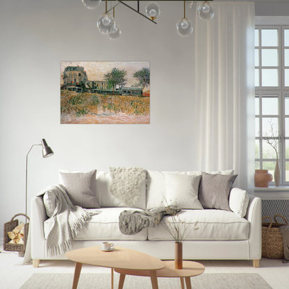 The Restaurant de la Sirene at Asnieres - Vincent van Gogh Brushed Aluminum Print - 70x100 cm / 28x40 inches | Vincent van Gogh Aluminum Print | Vincent van Gogh Prints