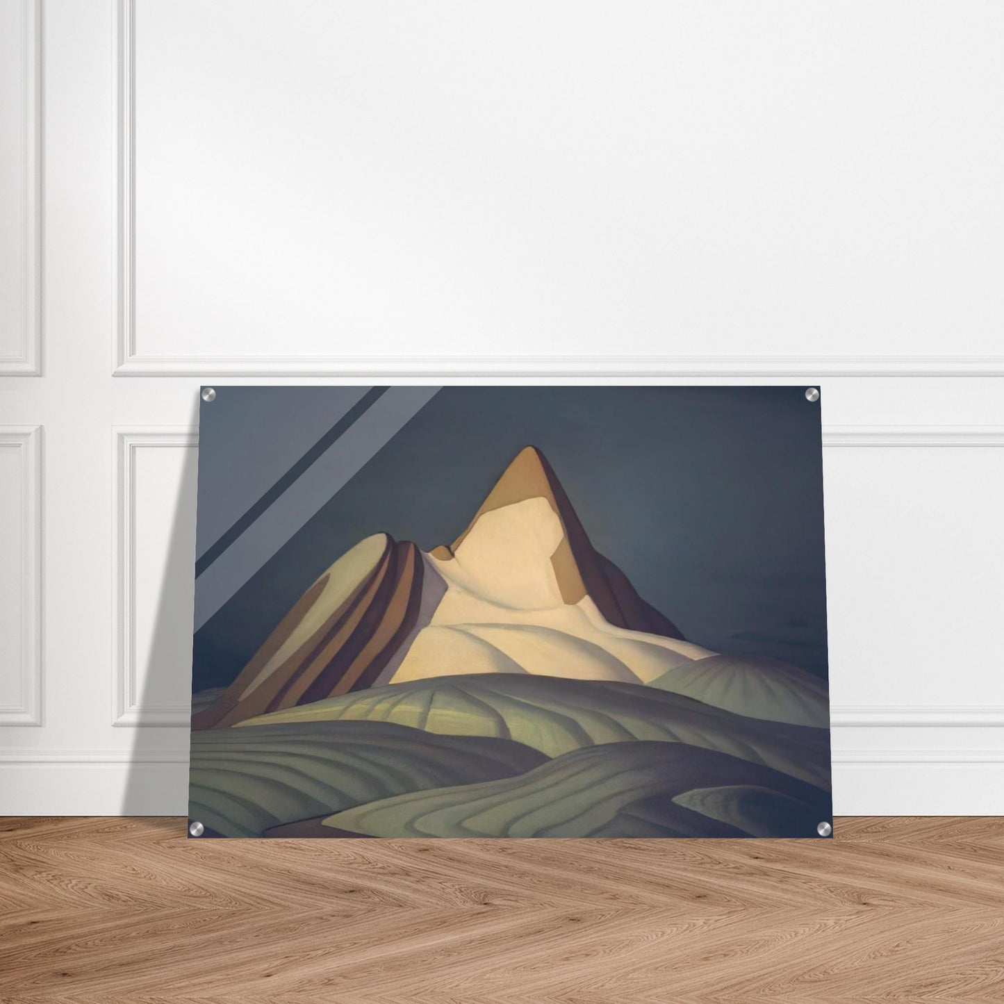 Isolation Peak, Rocky Mountains - 1930 - Lawren Harris Acrylic Print - 70x100 cm / 28x40″ inches | Lawren Harris Wall Art | Lawren Harris Prints