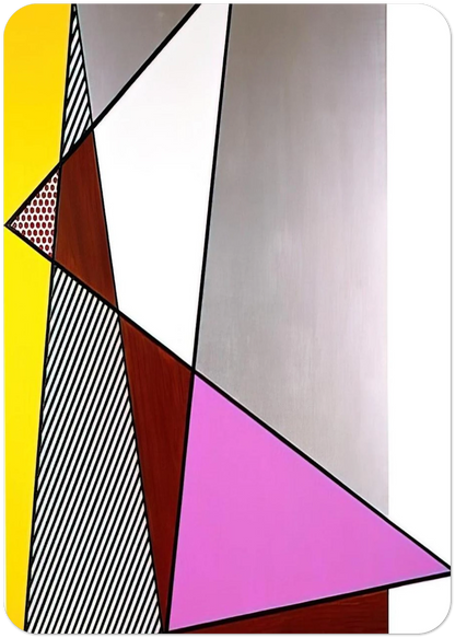 IMPERFECT PAINTING 1986 By Roy Lichtenstein Pack of 10 Post Cards | Roy Lichtenstein Post Cards | A6 (10.5 x 14.8 cm) - 4.1 x 5.8 inches