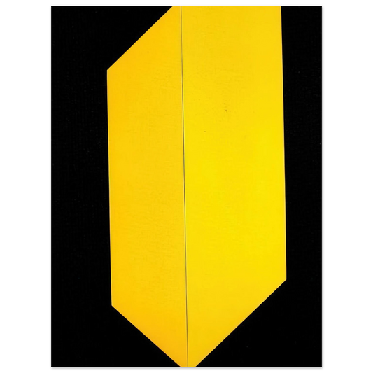 Carmen Herrera - Black and Yellow - 2009  75x100 cm / 30x40inches Fine Art Poster