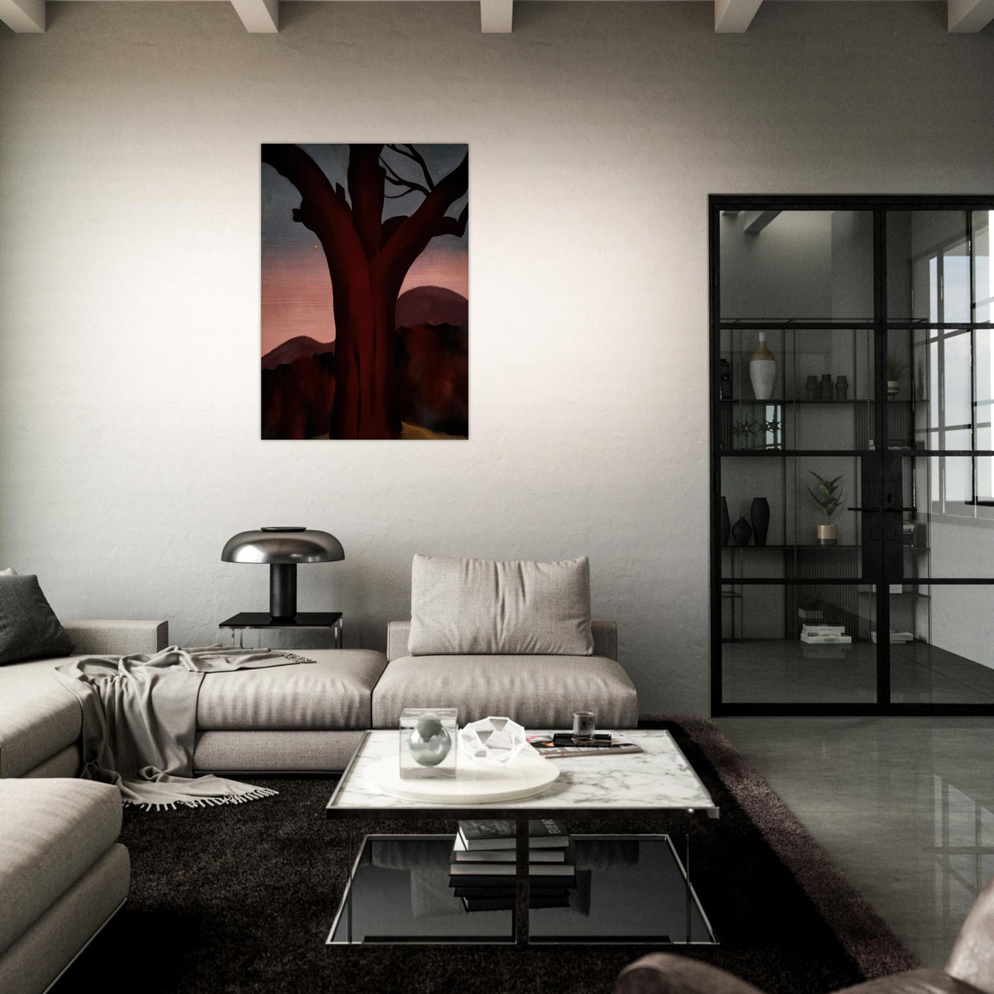Autumn Trees - Chestnut Tree - Georgia O'Keeffe Brushed Aluminum Print - 70x100 cm / 28x40 inches | Georgia O'Keeffe Aluminum Print | Georgia O'Keeffe Prints