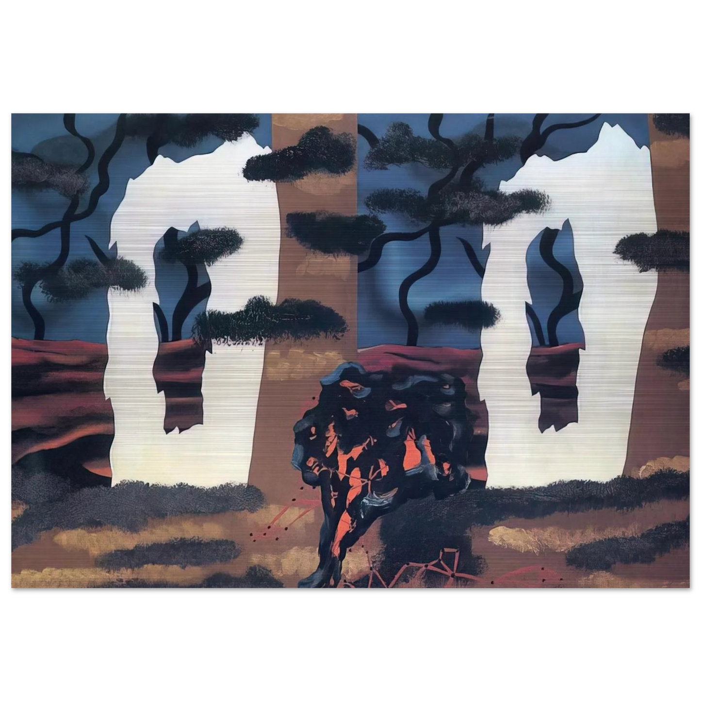 A TASTE OF THE INVISIBLE 1927 - Rene Magritte Brushed Aluminum Print - 70x100 cm / 28x40 inches | Rene Magritte Aluminum Print | Rene Magritte Prints
