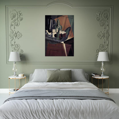 THE SIDEBOARD 1917 - Juan Gris Brushed Aluminum Print - 70x100 cm / 28x40 inches | Juan Gris Aluminum Print | Juan Gris Prints