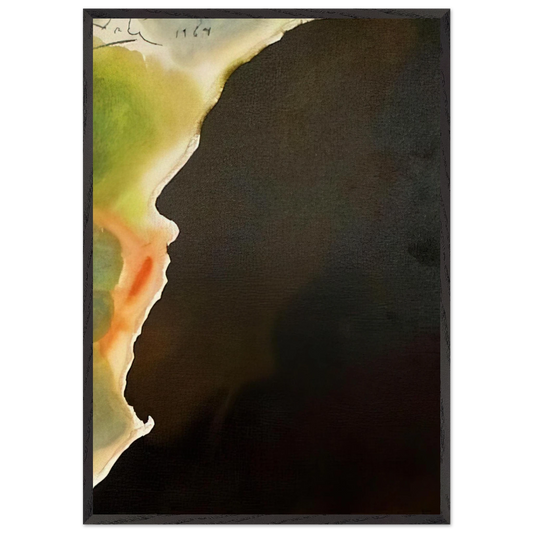 ABRAHAM PATER MULTAREM GENTIUM GENESIS 12 1F 1967 - Salvador Dali 70x100 cm / 28x40 inches Framed Art Print – Black Wooden Frame