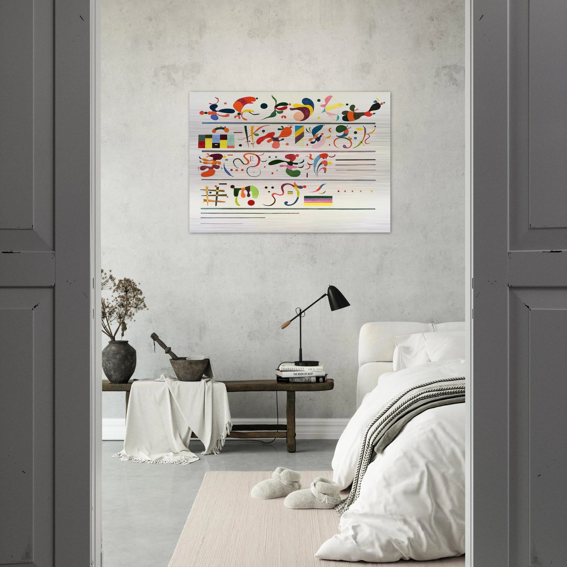 SUCCESSION 1935 - Wassily Kandinsky Brushed Aluminum Print - 70x100 cm / 28x40 inches | Wassily Kandinsky Aluminum Print | Wassily Kandinsky Prints