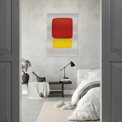 Red over Yellow - Ellsworth Kelly Brushed Aluminum Print - 70x100 cm / 28x40 inches | Ellsworth Kelly Aluminum Print | Ellsworth Kelly Prints