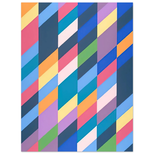 Bridget Riley - SHADOW PLAY 1990  75x100 cm / 30x40inches Fine Art Poster