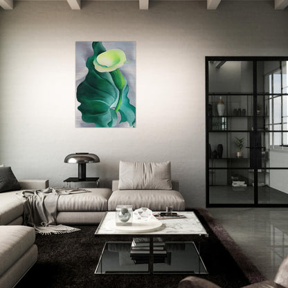 Calla Lily  Lily-Yellow No. 2  - Georgia O'Keeffe Brushed Aluminum Print - 70x100 cm / 28x40 inches | Georgia O'Keeffe Aluminum Print | Georgia O'Keeffe Prints