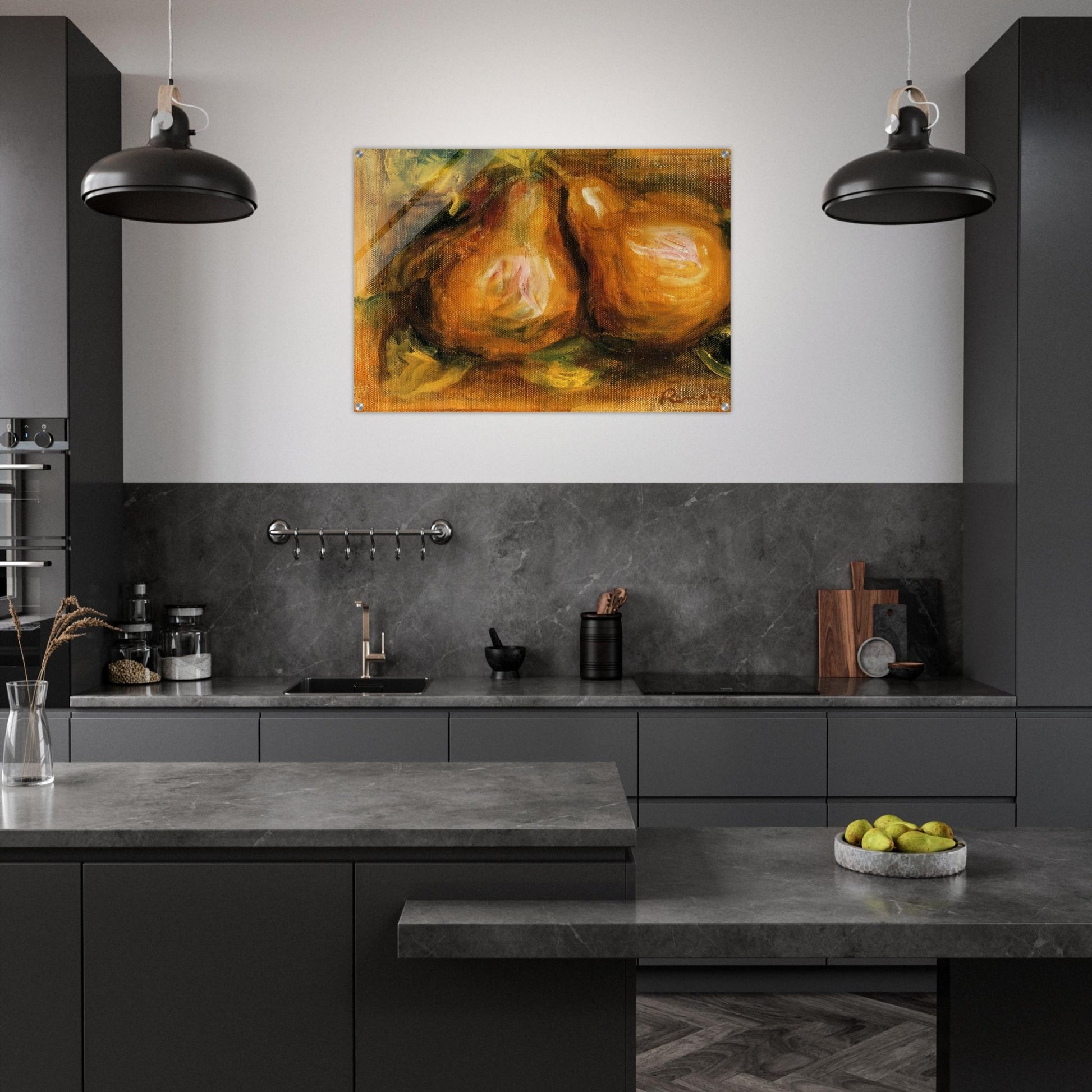 Pears - Pierre-Auguste Renoir Acrylic Print - 70x100 cm / 28x40″ inches | Pierre-Auguste Renoir Wall Art | Pierre-Auguste Renoir Prints
