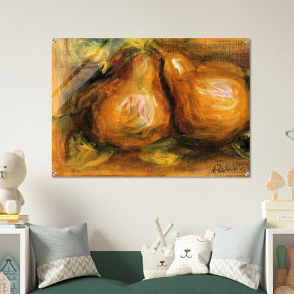 Pears - Pierre-Auguste Renoir Acrylic Print - 70x100 cm / 28x40″ inches | Pierre-Auguste Renoir Wall Art | Pierre-Auguste Renoir Prints
