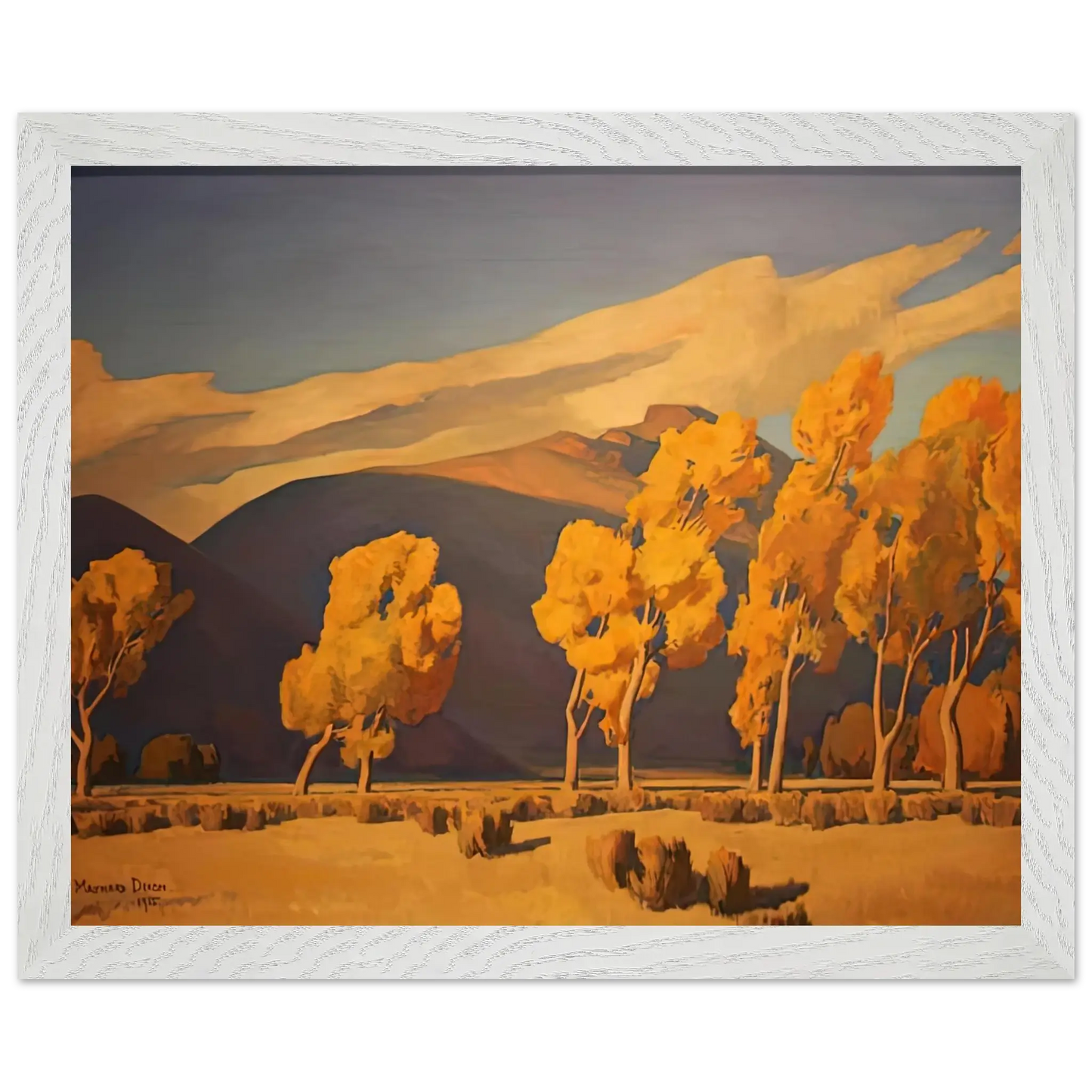 Maynard Dixon - NOVEMBER IN NEVADA 1935 Wall art - 27x35 cm / 11x14 Inches - Fine Art Poster - -