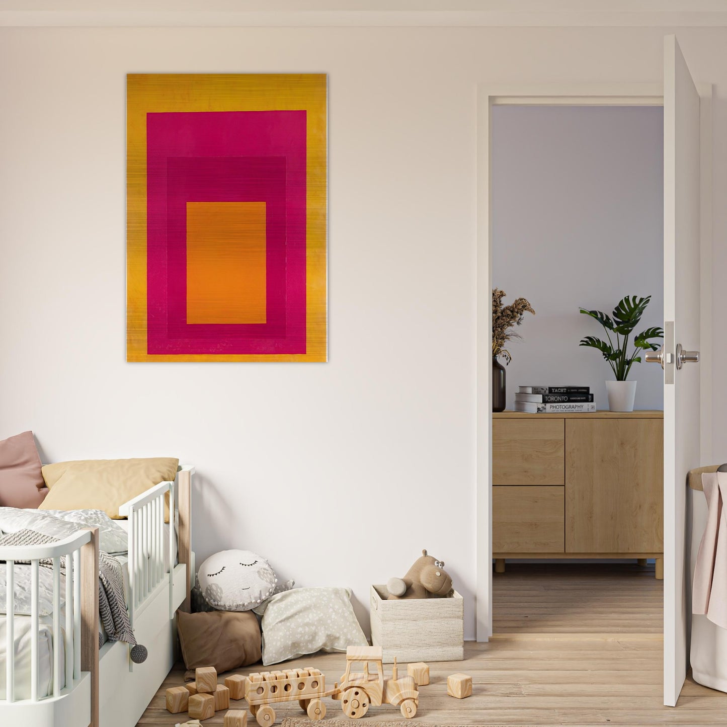 HOMAGE TO THE SQUARE LA TEHUANA 1951 - Josef Albers Brushed Aluminum Print - 70x100 cm / 28x40 inches | Josef Albers Aluminum Print | Josef Albers Prints