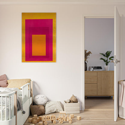 HOMAGE TO THE SQUARE LA TEHUANA 1951 - Josef Albers Brushed Aluminum Print - 70x100 cm / 28x40 inches | Josef Albers Aluminum Print | Josef Albers Prints