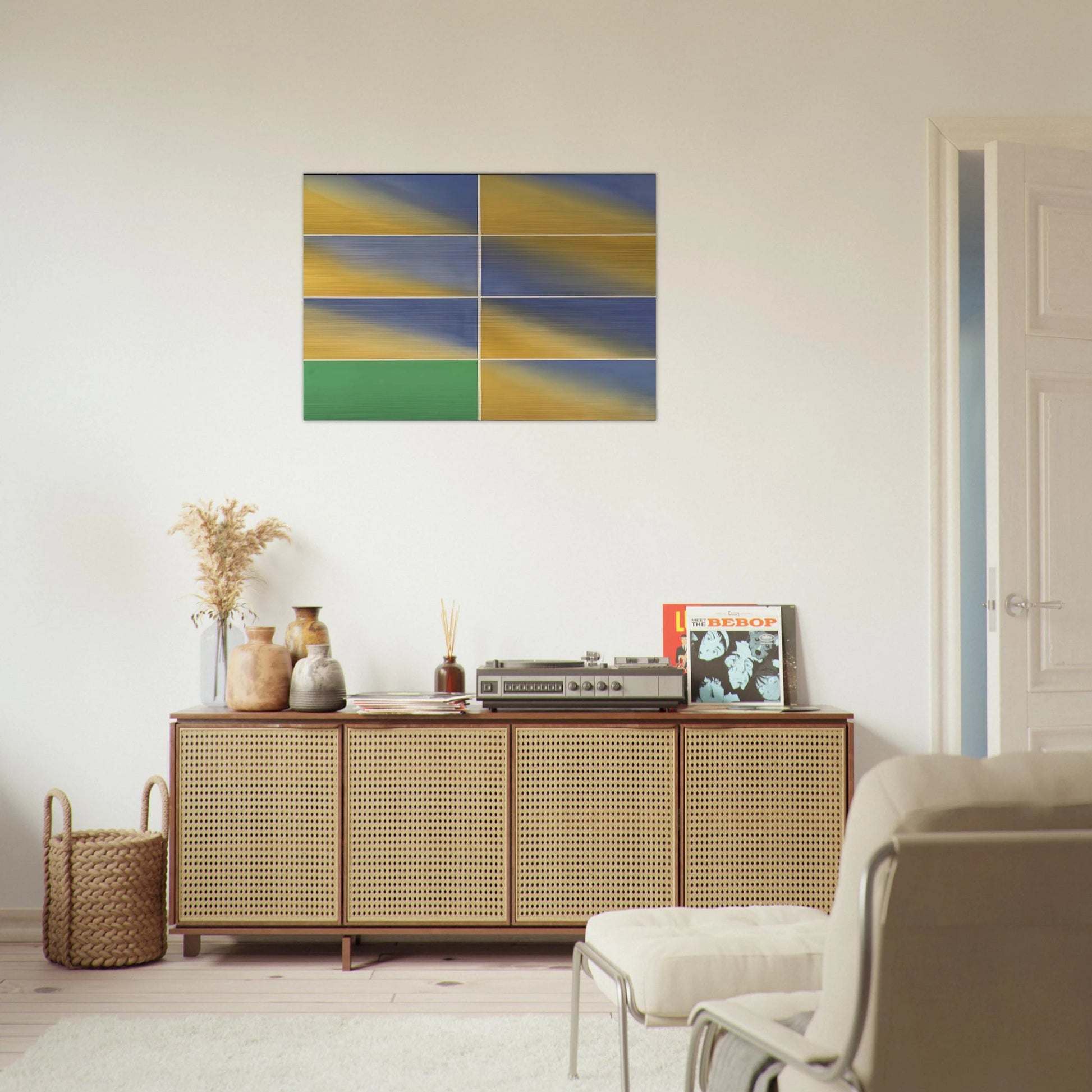 Cambridge Green - 1968 - Mark Lancaster Brushed Aluminum Print - 70x100 cm / 28x40 inches | Mark Lancaster Aluminum Print | Mark Lancaster Prints