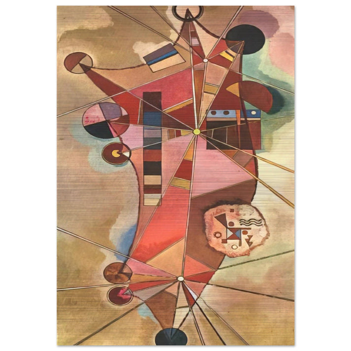 FIXED POINTS - Wassily Kandinsky Brushed Aluminum Print - 70x100 cm / 28x40 inches | Wassily Kandinsky Aluminum Print | Wassily Kandinsky Prints