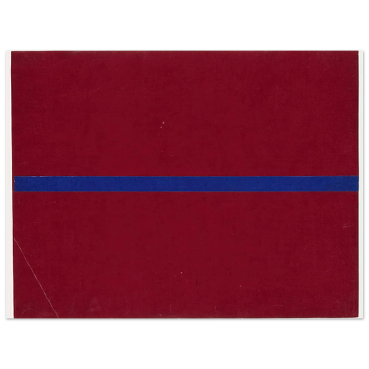 Ellsworth Kelly - Blue and Red from the series Line Form Color  75x100 cm / 30x40inches Fine Art Poster