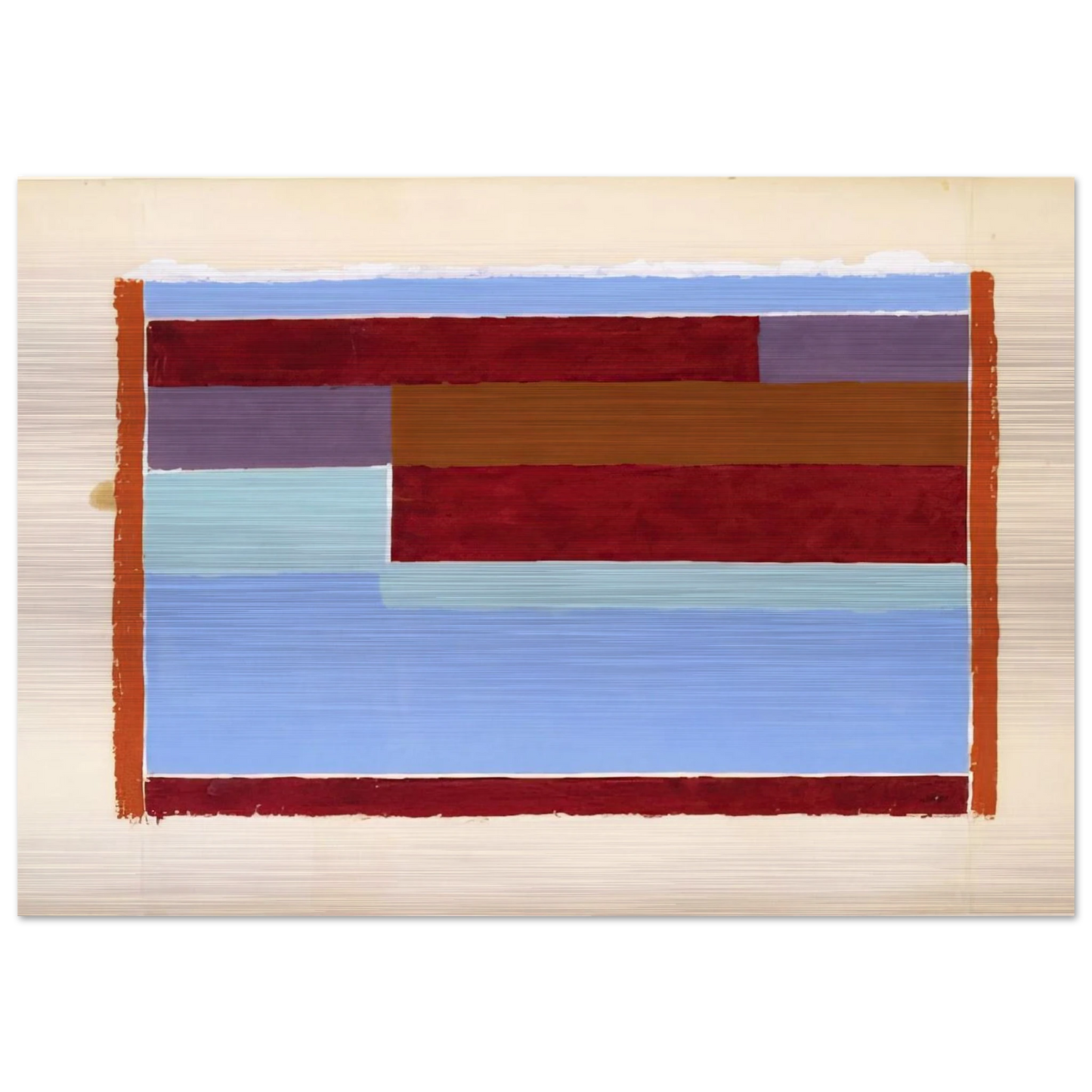 UNTITLED ABSTRACTION VIII 1937 - Josef Albers Brushed Aluminum Print - 70x100 cm / 28x40 inches | Josef Albers Aluminum Print | Josef Albers Prints