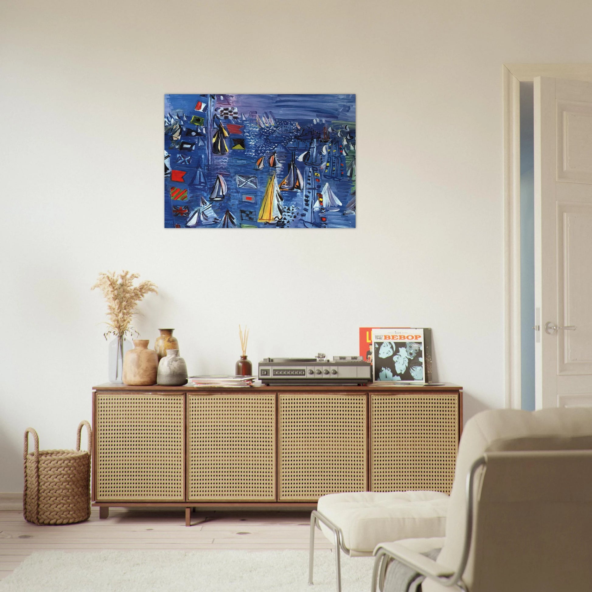 REGATTA AT COWES 1934 - Raoul Dufy Brushed Aluminum Print - 70x100 cm / 28x40 inches | Raoul Dufy Aluminum Print | Raoul Dufy Prints