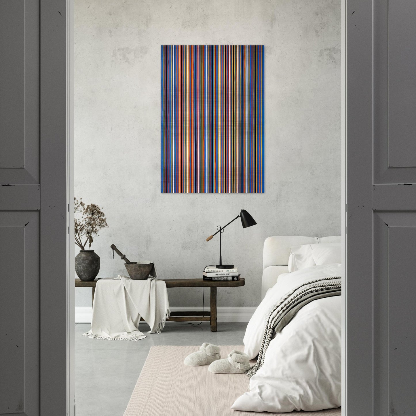 RA 2 1981 - Bridget Riley Brushed Aluminum Print - 70x100 cm / 28x40 inches | Bridget Riley Aluminum Print | Bridget Riley Prints