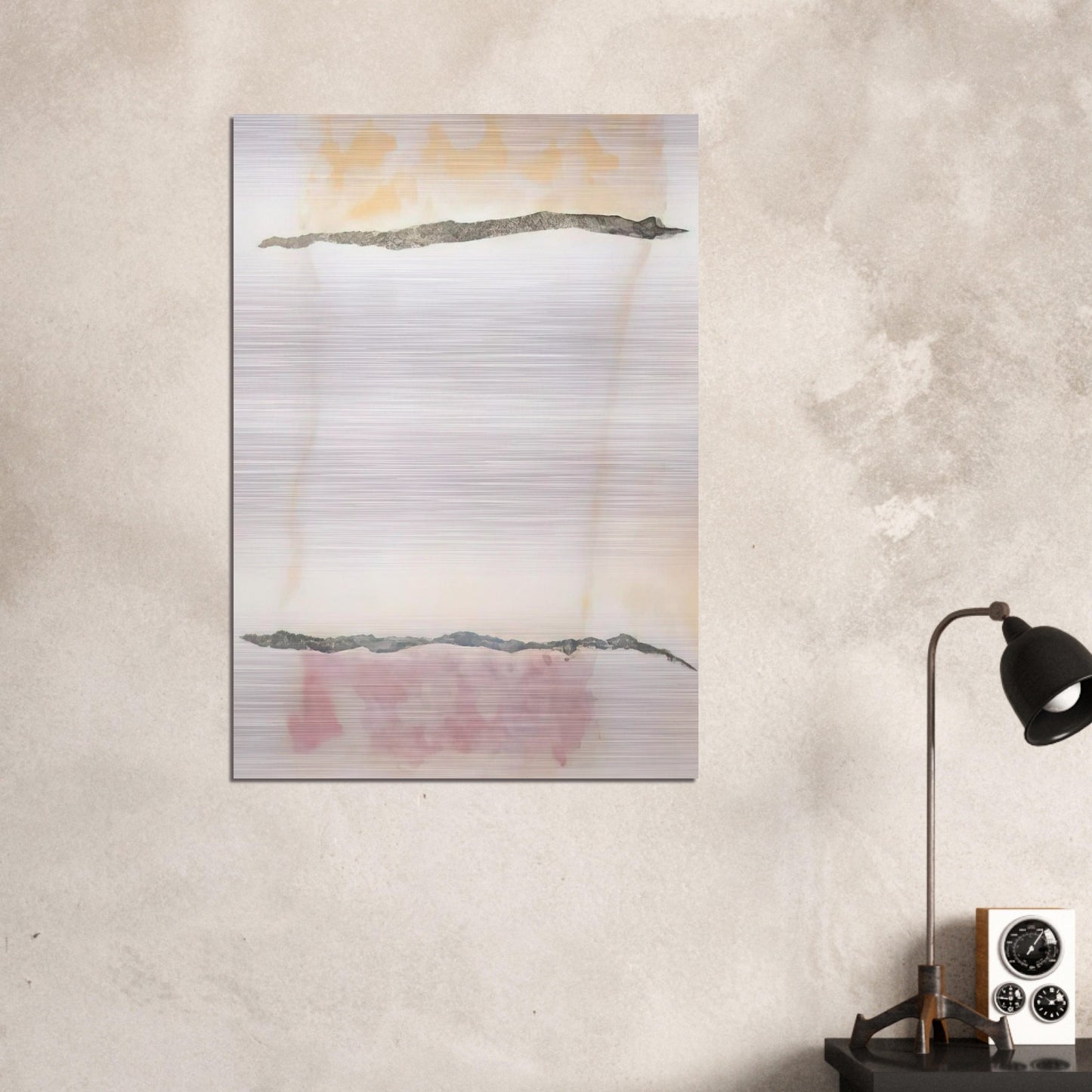 Infinity Field, Lefkada Series #3 - 1978 - Theodoros Stamos Brushed Aluminum Print - 70x100 cm / 28x40 inches | Theodoros Stamos Aluminum Print | Theodoros Stamos Prints