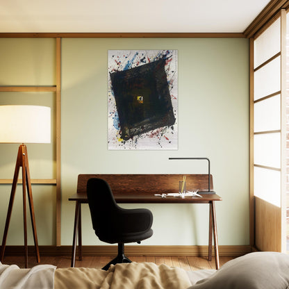 Dark and Fast - Sam Francis Brushed Aluminum Print - 70x100 cm / 28x40 inches | Sam Francis Aluminum Print | Sam Francis Prints