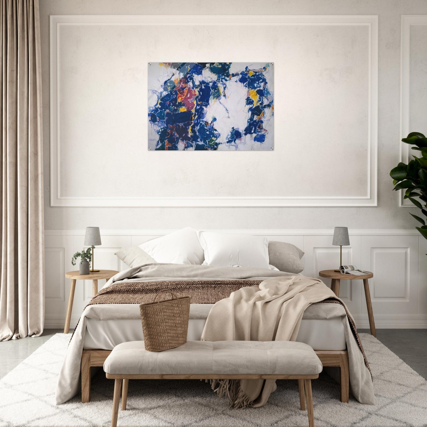 Around the Blues - Sam Francis Acrylic Print - 70x100 cm / 28x40″ inches