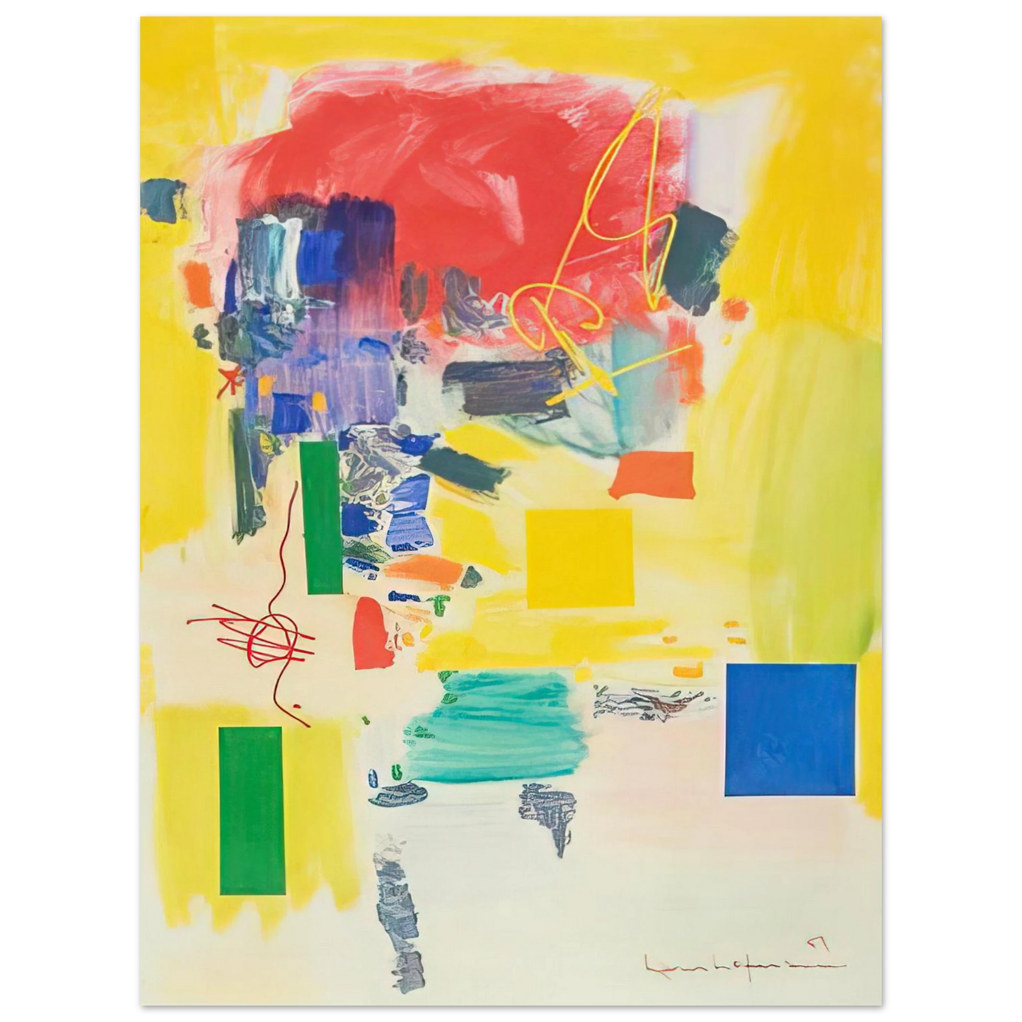 Hans Hofmann - Golden Splendor  75x100 cm / 30x40inches Fine Art Poster