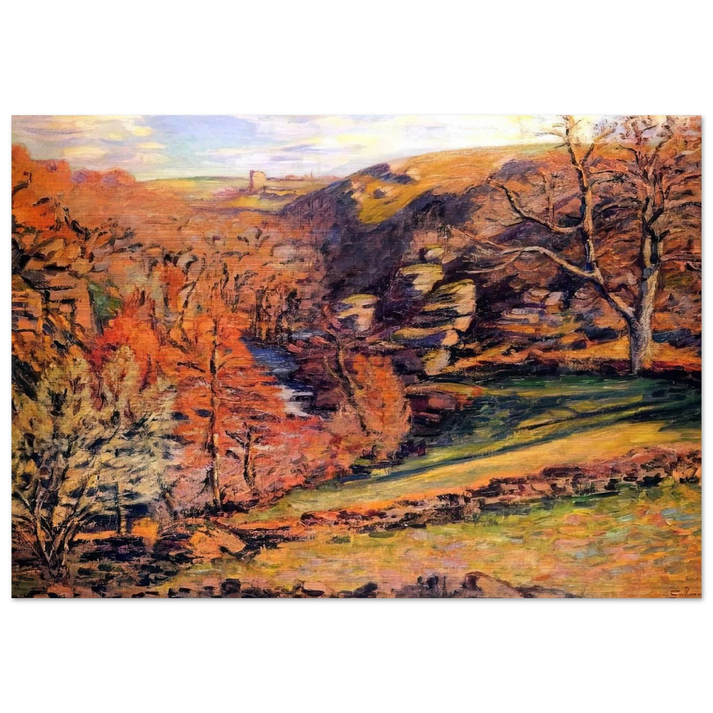 Madness Ravine, Crozant - Armand Guillaumin Brushed Aluminum Print - 70x100 cm / 28x40 inches | Armand Guillaumin Aluminum Print | Armand Guillaumin Prints