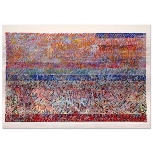 St. Albans - Sam Gilliam Brushed Aluminum Print - 70x100 cm / 28x40 inches | Sam Gilliam Aluminum Print | Sam Gilliam Prints
