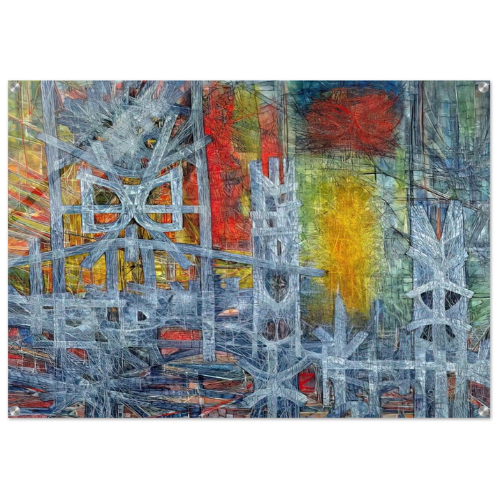 Silence at Sharpeville - 1962 - Jimmy Ernst Acrylic Print - 70x100 cm / 28x40″ inches | Jimmy Ernst Wall Art | Jimmy Ernst Prints