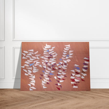 On Gray Pink - 1988 - Robert Goodnough Brushed Aluminum Print - 70x100 cm / 28x40 inches | Robert Goodnough Aluminum Print | Robert Goodnough Prints
