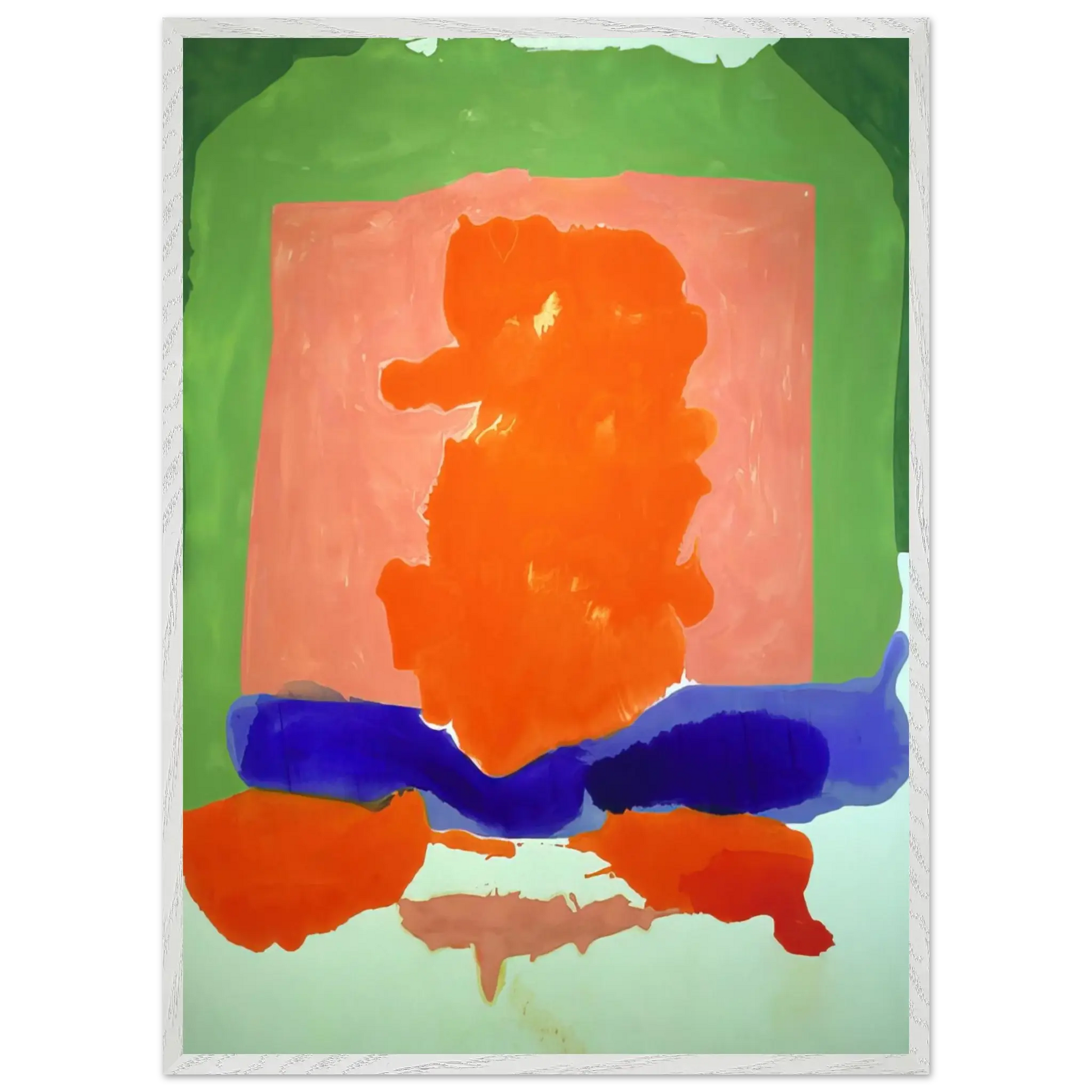 Helen Frankenthaler - Small s Paradise - 1964 Wall art - 60x80 cm / 24x32 Inches - Premium Wooden Framed Poster With Fine Art Paper - Wood frame