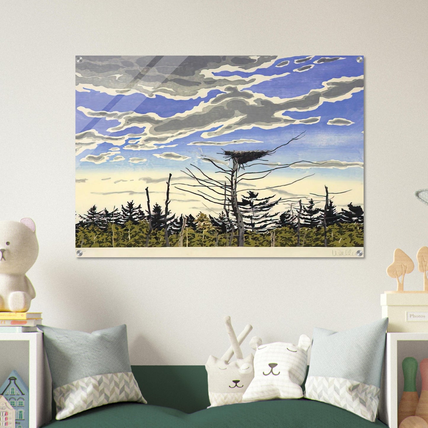 Osprey’s Nest - 1980 - Neil Welliver Acrylic Print - 70x100 cm / 28x40″ inches