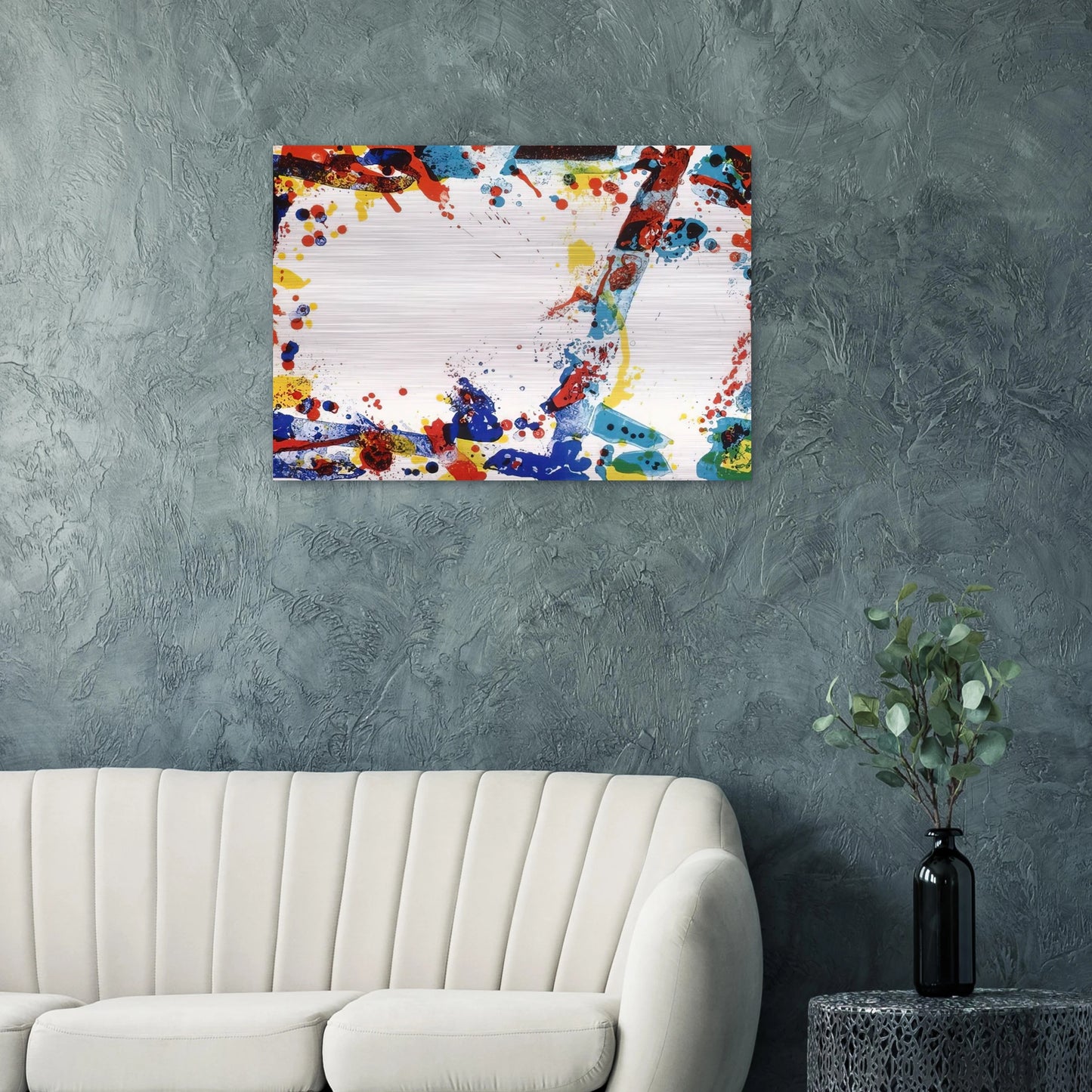 Green Ring - Sam Francis Brushed Aluminum Print - 70x100 cm / 28x40 inches | Sam Francis Aluminum Print | Sam Francis Prints