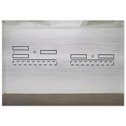 Untitled - 1991 - Lawrence Weiner Brushed Aluminum Print - 70x100 cm / 28x40 inches | Lawrence Weiner Aluminum Print | Lawrence Weiner Prints