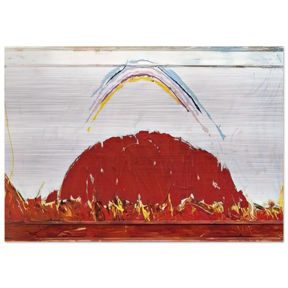 Paesaggio in Australia - 1984 - Mario Schifano Brushed Aluminum Print - 70x100 cm / 28x40 inches | Mario Schifano Aluminum Print | Mario Schifano Prints