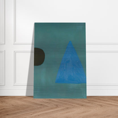 Blue on Blue - 1967 - William Scott Brushed Aluminum Print - 70x100 cm / 28x40 inches | William Scott Aluminum Print | William Scott Prints
