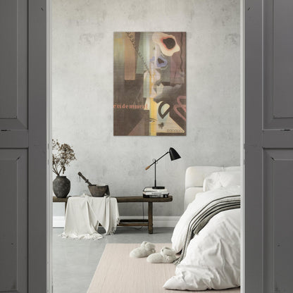 Composizione Paesaggio Dada n. 3 o n. 2 - 1921 - Julius Evola Brushed Aluminum Print - 70x100 cm / 28x40 inches | Julius Evola Aluminum Print | Julius Evola Prints